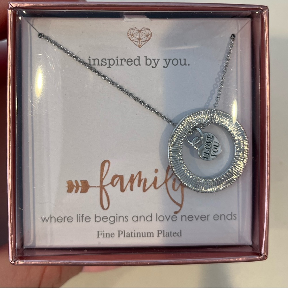 Open Circle Silver Necklace